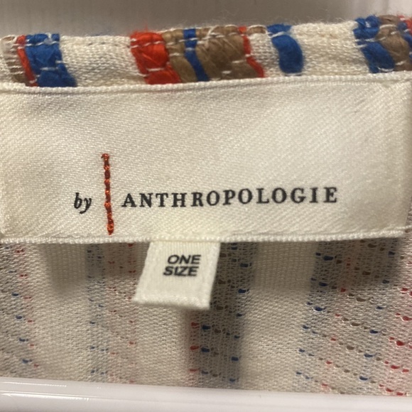 Anthropologie one size fits most Western Kimono Shrug cover up Tan, Red, Blue - Picture 9 of 9